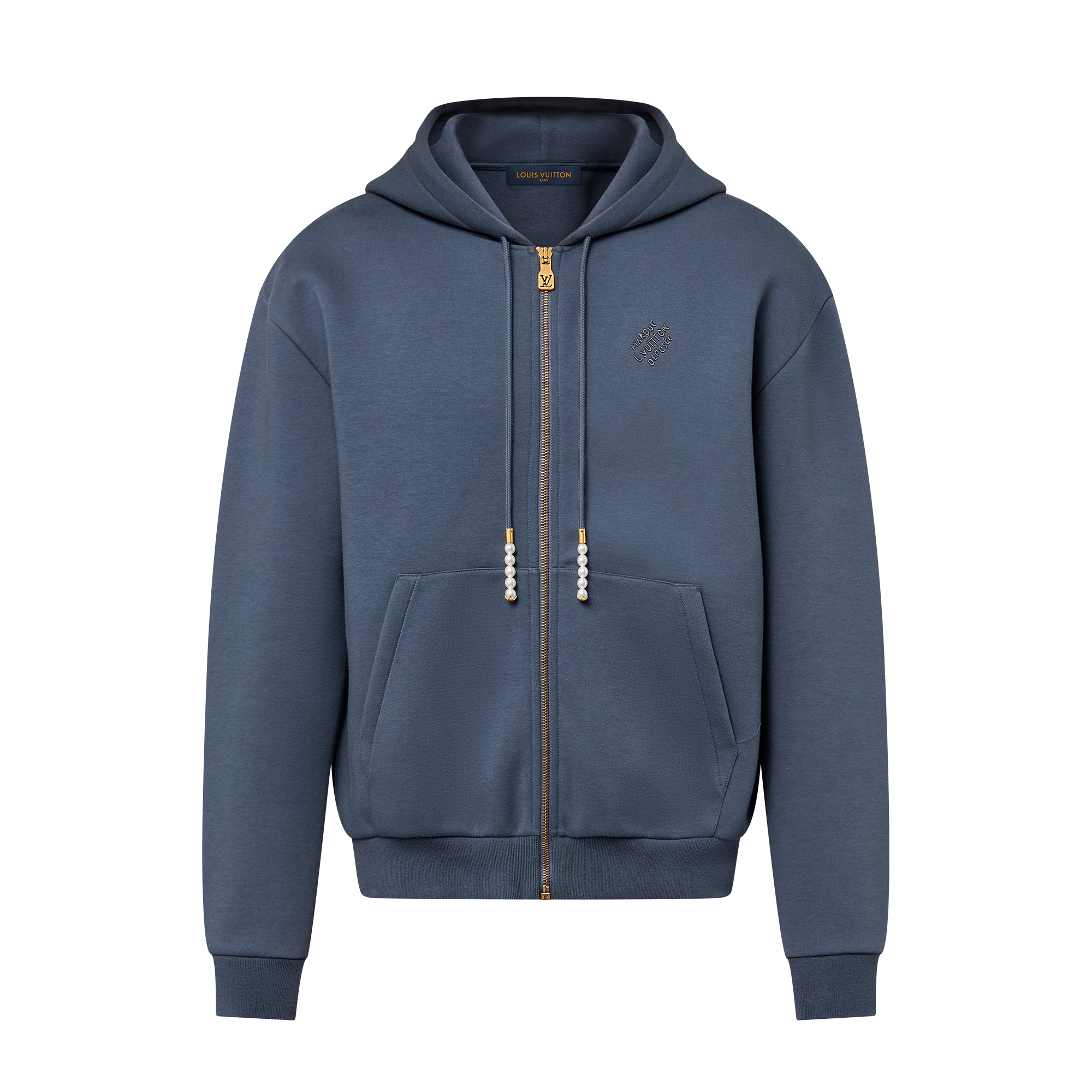 ⭐︎美品LOUIS VUITTON TravelZip UP Hoodie⭐︎ Embroidered Zipped Jersey Hoodie - Ready-to-Wear | LOUIS VUITTON ®